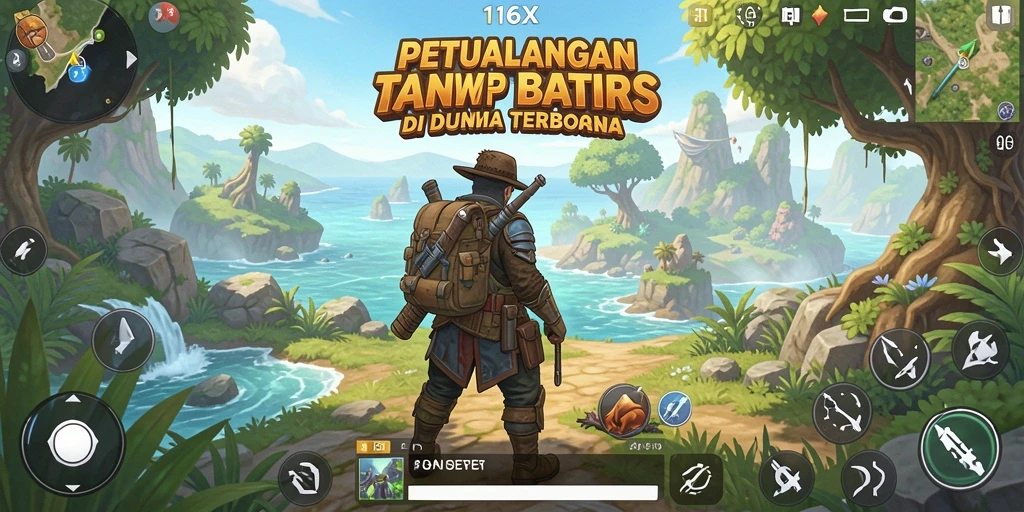Tampilan gameplay 116X yang mengesankan dengan dunia terbuka yang kaya.