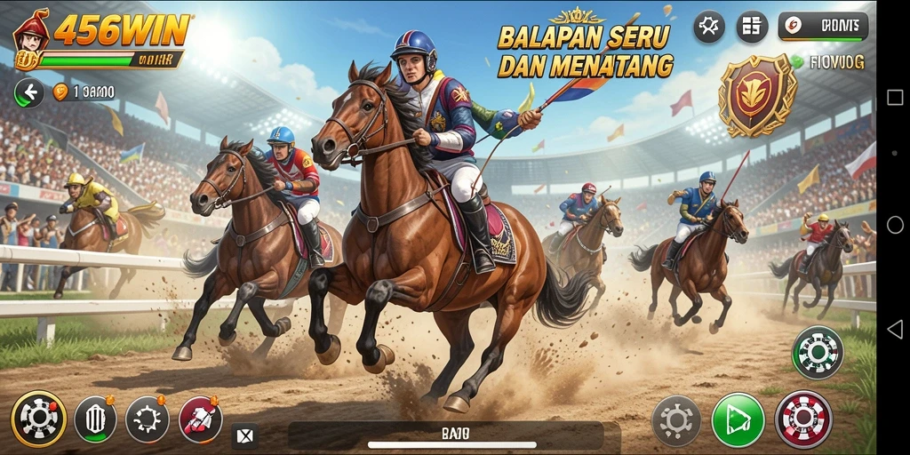 Tampilan gameplay Racing yang mendebarkan dan penuh aksi.