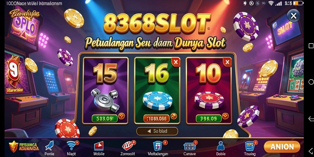 Gameplay seru 8368SLOT dalam petualangan slot yang menantang.