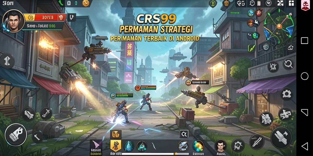 Tampilan gameplay strategi real-time yang menegangkan.