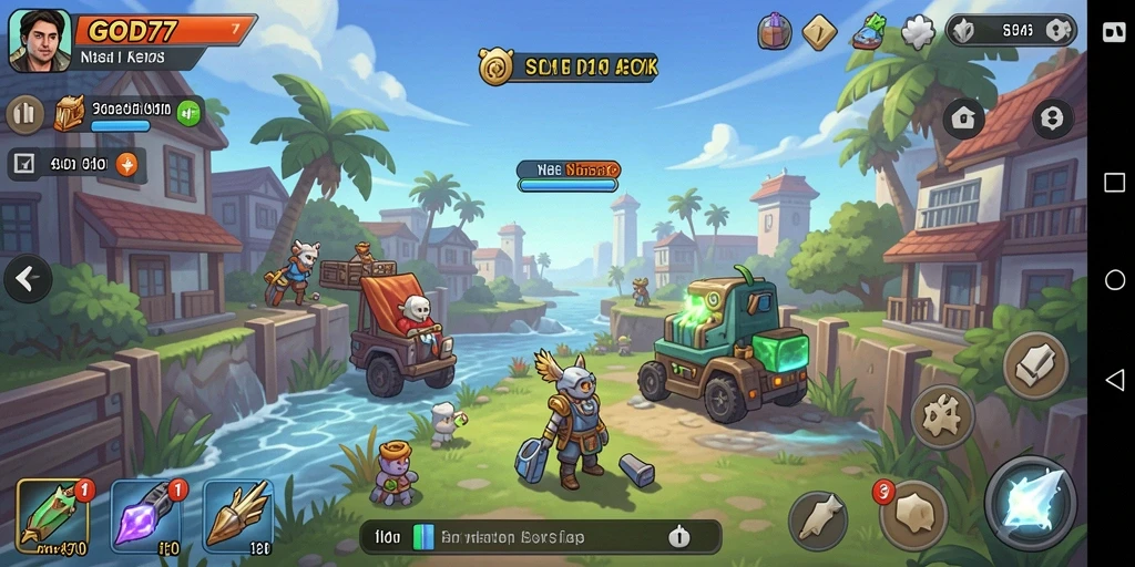 Tampilan gameplay menarik dari GOD77 yang mengasyikkan.