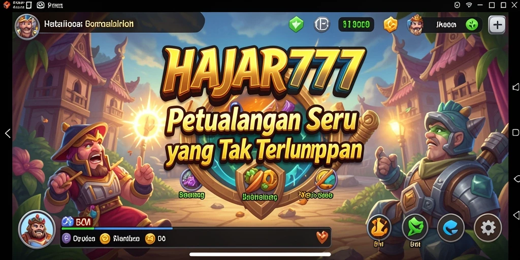 Gameplay seru dalam HAJAR777 yang penuh dengan tantangan petualangan.