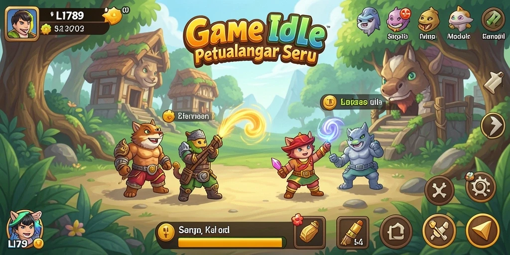 Tangkapan layar gameplay LI789 menunjukkan momen seru saat karakter bermain dan berkembang.