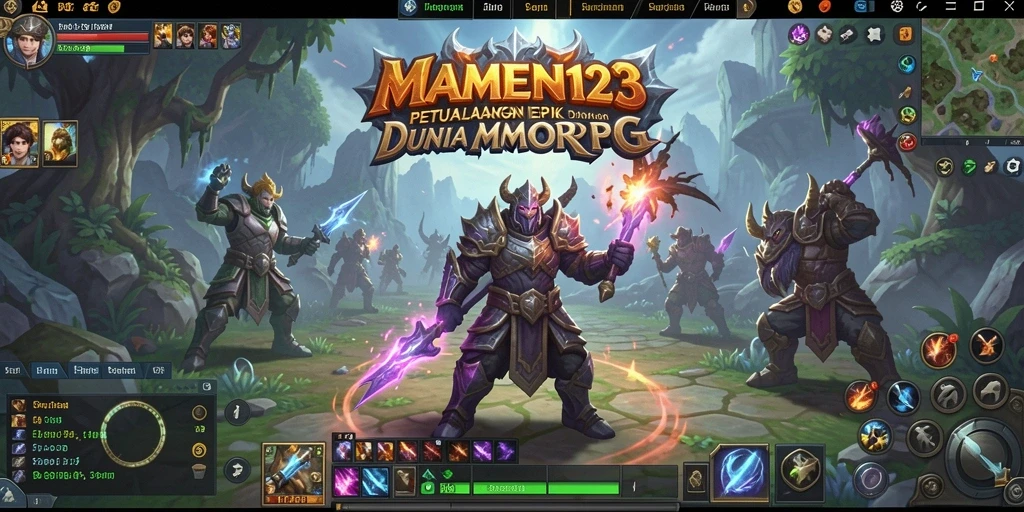 Tampilan screenshot gameplay MAMEN123 yang menakjubkan di dunia MMORPG.