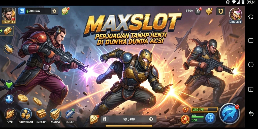 Tampilan gameplay seru di dunia <strong>MAXSLOT</strong> yang penuh aksi.