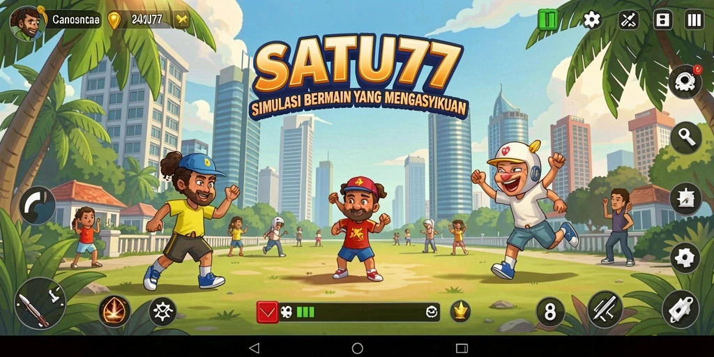 Tampilan menarik dari gameplay SATU77 yang menunjukkan interaksi karakter.