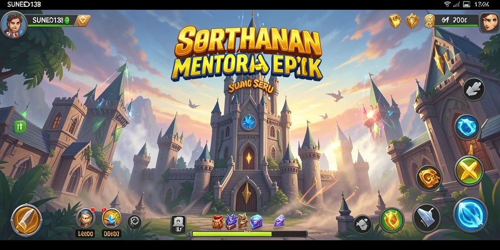 Tangkapan layar gameplay Tower Defense SUNEO138 yang mendebarkan.