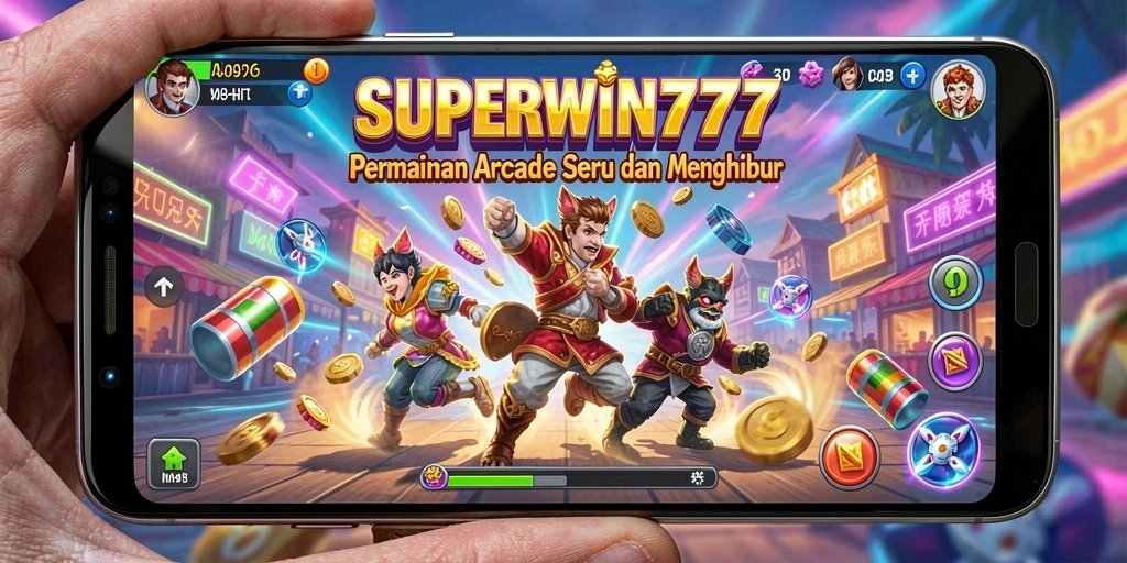 Tangkapan layar gameplay <strong>SUPERWIN777</strong> yang penuh warna dan dinamis.